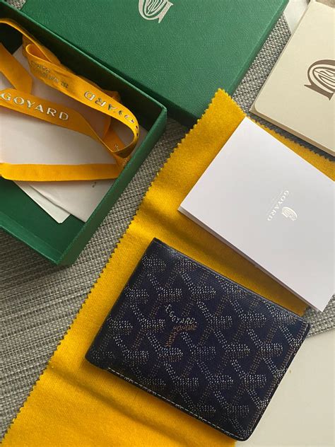 goyard victoire wallet navy blue|Goyard victoria wallet.